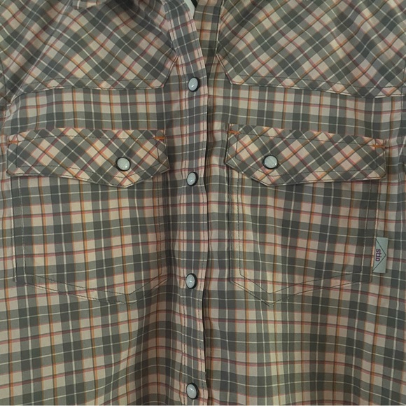 NWT Stio Women’s Eddy Shirt Western Plaid Long Sleeve Pearl Snap Size SMALL - Picture 4 of 13